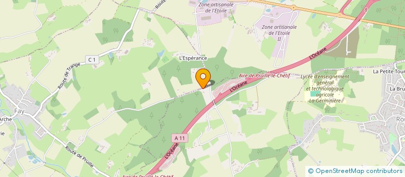 localisation de l'entreprise JJB SERVICES  PRUILLE-LE-CHETIF