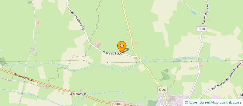 localisation de l'entreprise JJB TRANS  LE NOUVION-EN-THIERACHE