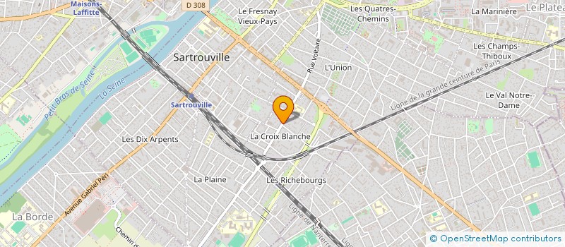 localisation de l'entreprise JJBC à SARTROUVILLE