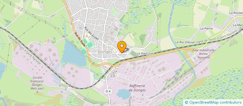 localisation de l'entreprise JJBP  DONGES