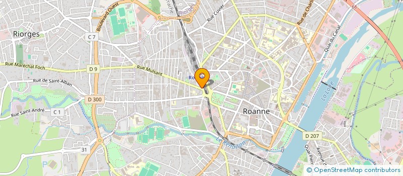 localisation de l'entreprise JJC à ROANNE