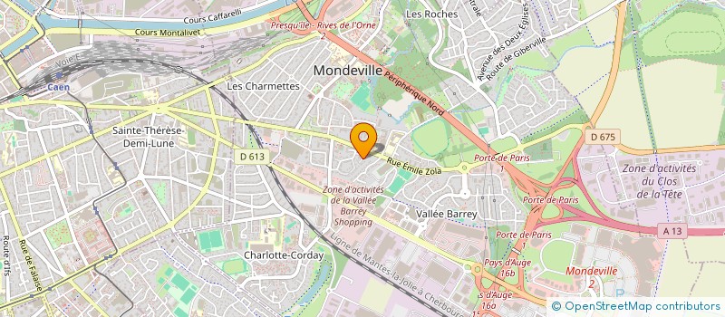 localisation de l'entreprise JJC ALLAIN à MONDEVILLE