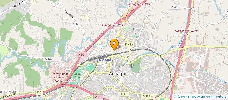 localisation de l'entreprise JJC AUBAGNAIS JIU JITSU CLUB à AUBAGNE
