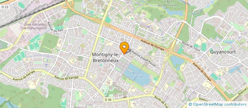 localisation de l'entreprise JJC AUTO à MONTIGNY-LE-BRETONNEUX