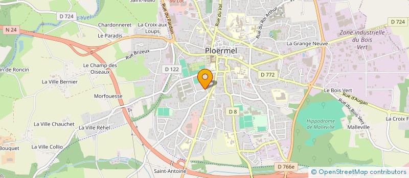 localisation de l'entreprise JJC GRAVURE  PLOERMEL