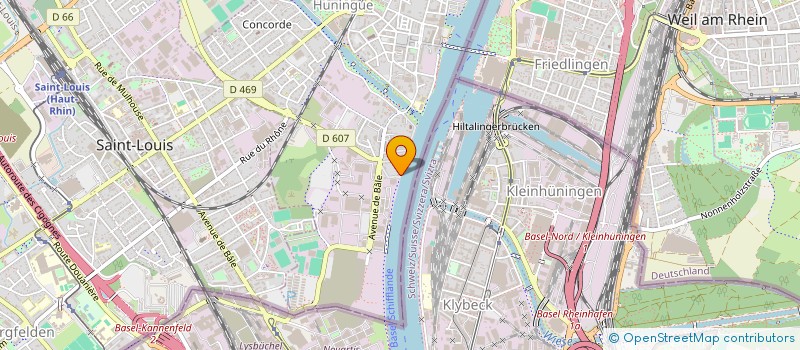 localisation de l'entreprise JJC HUNINGUE  HUNINGUE