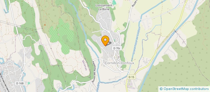 localisation de l'entreprise JJCG IMMO à CORNILLON-CONFOUX