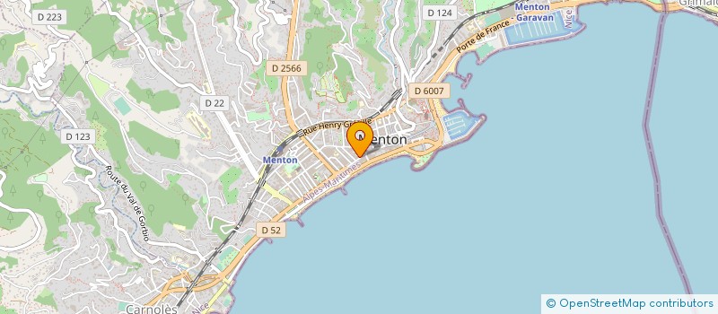 localisation de l'entreprise JJD  MENTON