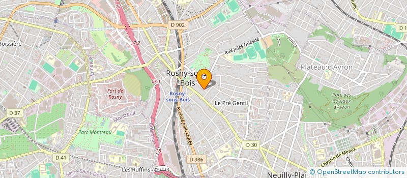 localisation de l'entreprise JJDD  ROSNY-SOUS-BOIS