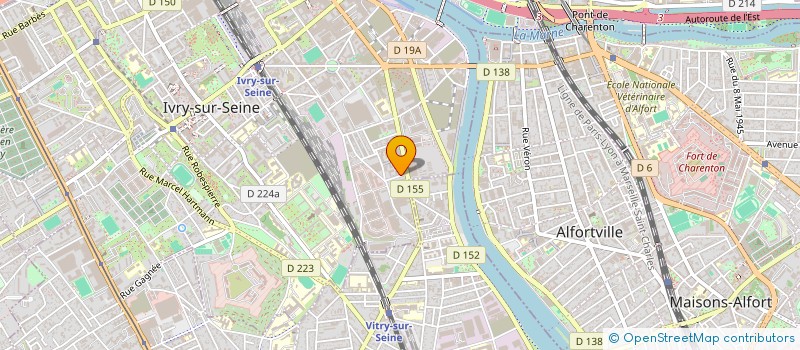 localisation de l'entreprise JJF DECORATION  IVRY-SUR-SEINE