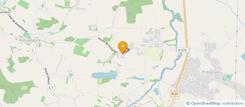 localisation de l'entreprise JJFC  ROQUELAURE