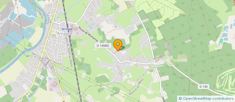 localisation de l'entreprise JJFSL  ARNAGE