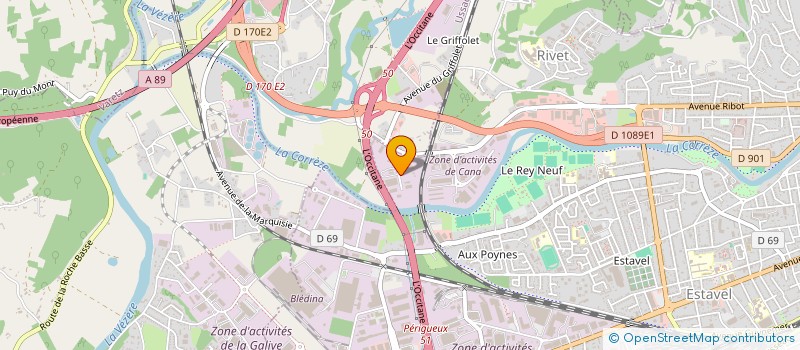 localisation de l'entreprise JJLLT  BRIVE-LA-GAILLARDE