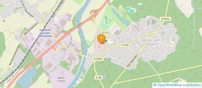 localisation de l'entreprise JJM  LACROIX ST OUEN