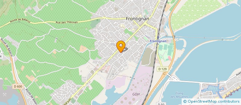 localisation de l'entreprise JJM à FRONTIGNAN