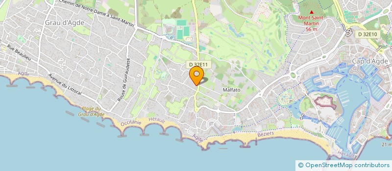 localisation de l'entreprise JJM  AGDE