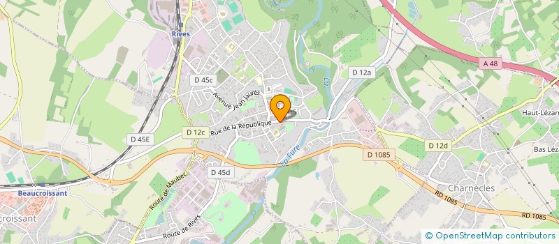 localisation de l'entreprise JJM  RIVES