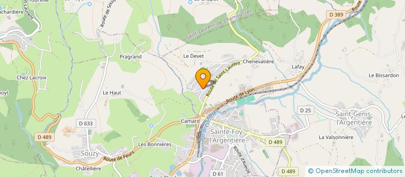 localisation de l'entreprise JJM&M'S  SAINT-GENIS-L'ARGENTIERE