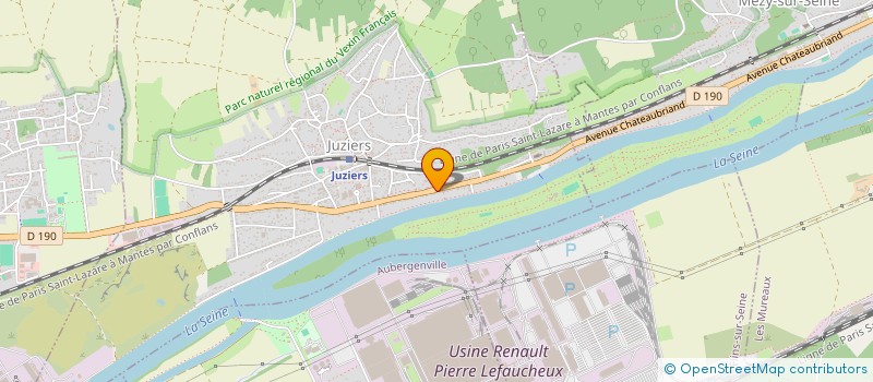 localisation de l'entreprise JJMM à JUZIERS