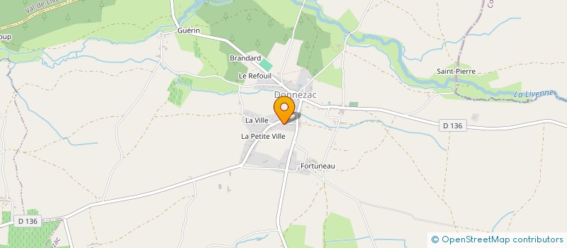 localisation de l'entreprise JJMM  DONNEZAC