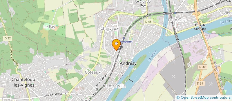 localisation de l'entreprise JJPG  ANDRESY