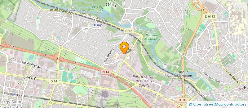 localisation de l'entreprise JJS  OSNY