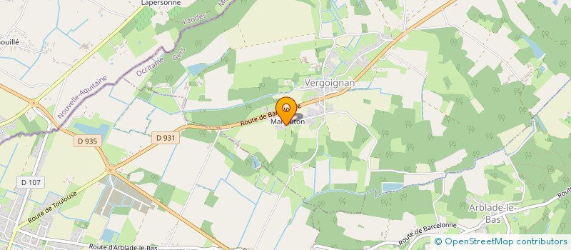 localisation de l'entreprise JJS  VERGOIGNAN