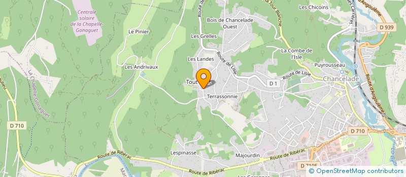 localisation de l'entreprise JJS LA BOUZONNIE  CHANCELADE