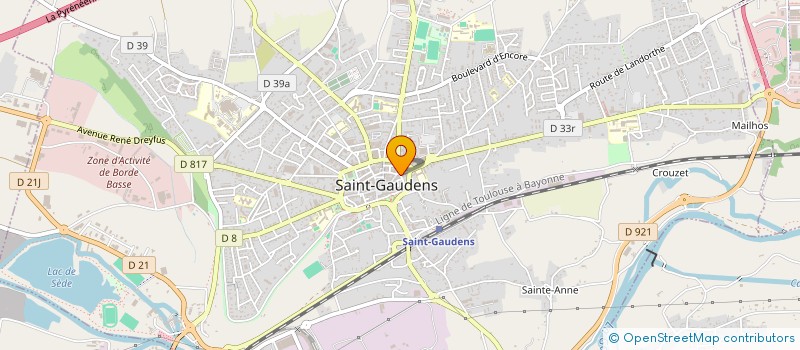 localisation de l'entreprise JJSA  SAINT-GAUDENS