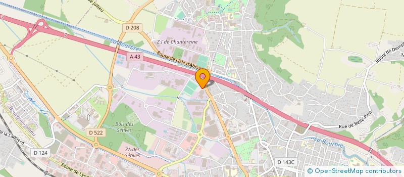 localisation de l'entreprise JJSE - JEUX ET JOIE AU SERVICE DES ENFANTS  BOURGOIN-JALLIEU