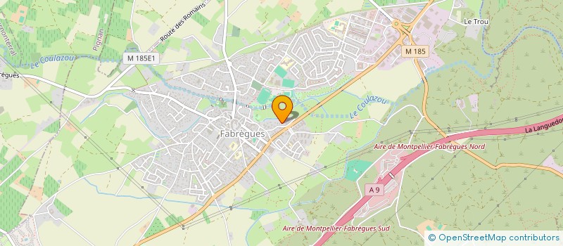 localisation de l'entreprise JJTB DUPONT  FABREGUES