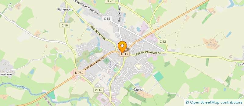 localisation de l'entreprise JJV  NUEIL-LES-AUBIERS