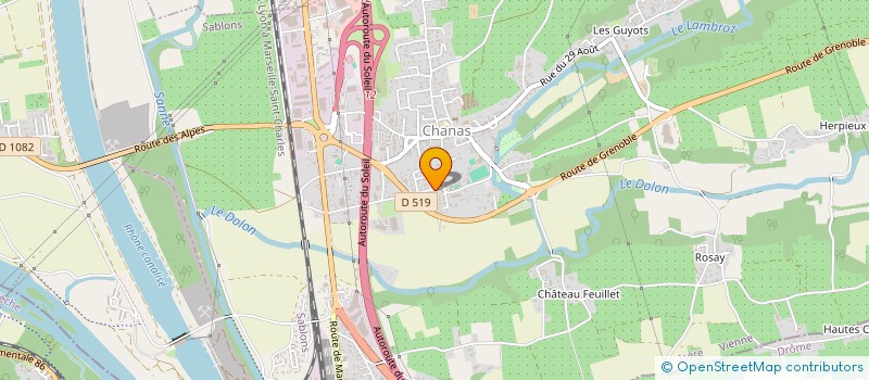 localisation de l'entreprise JJVE à CHANAS