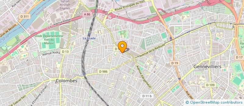 localisation de l'entreprise JK.AIR à COLOMBES