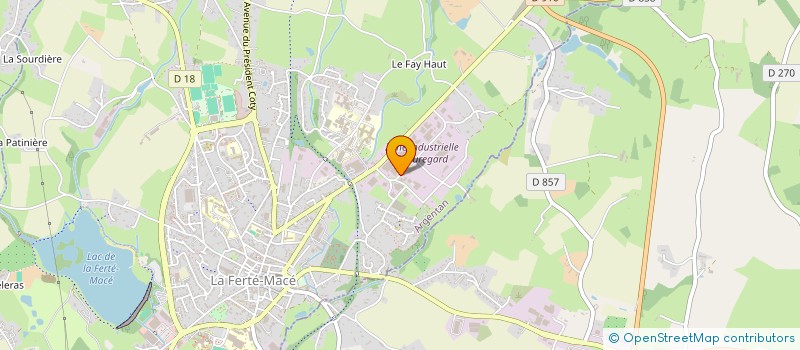 localisation de l'entreprise JK ASSOCIES à LA FERTE MACE
