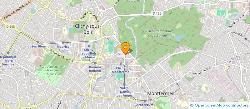 localisation de l'entreprise JK CLIM à CLICHY-SOUS-BOIS