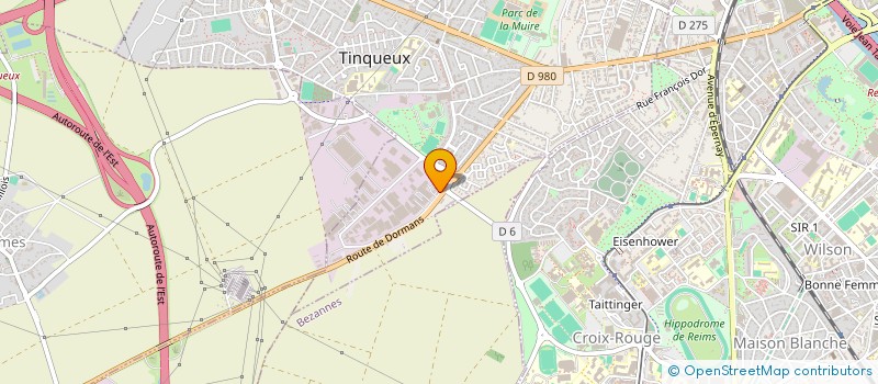 localisation de l'entreprise JK CONSTRUCTION à TINQUEUX
