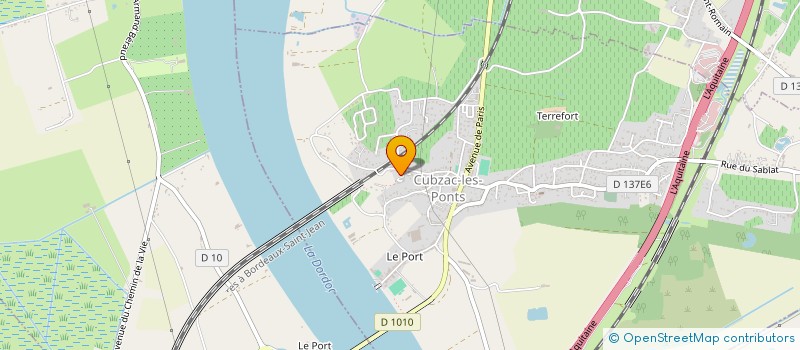 localisation de l'entreprise JK CUBZAC  CUBZAC LES PONTS