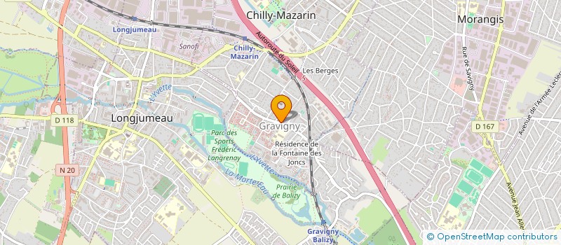localisation de l'entreprise JK DENTAIRE à CHILLY-MAZARIN