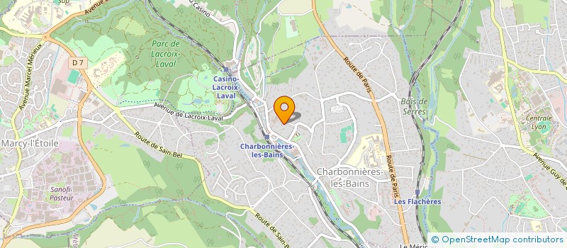 localisation de l'entreprise JK&G INVEST  CHARBONNIERES-LES-BAINS