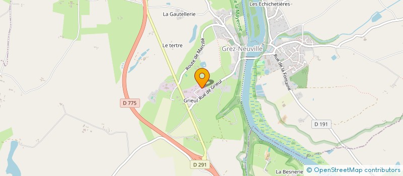 localisation de l'entreprise JK JOURDANT  GREZ-NEUVILLE