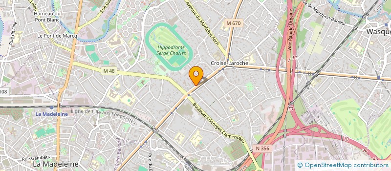 localisation de l'entreprise JK OBJECTIF FORME à MARCQ-EN-BARŒUL