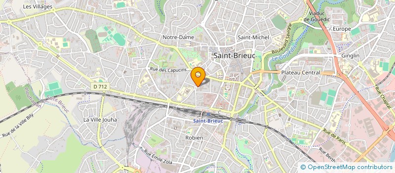 localisation de l'entreprise JK PEINTURE à SAINT-BRIEUC