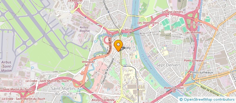 localisation de l'entreprise JK TRANSPORT  TOULOUSE