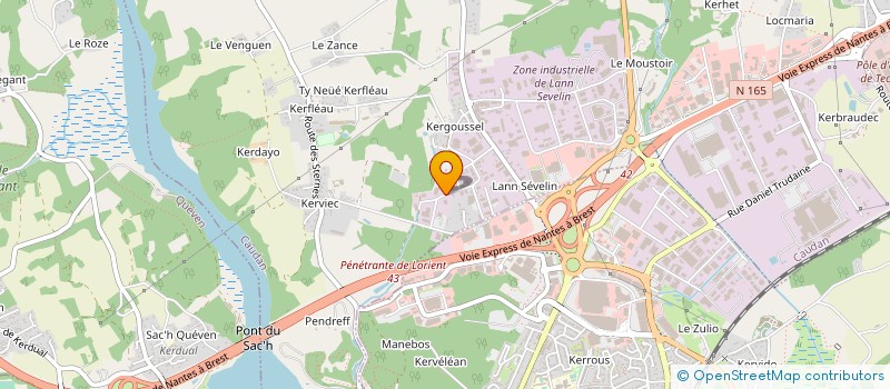 localisation de l'entreprise JKBAT  CAUDAN