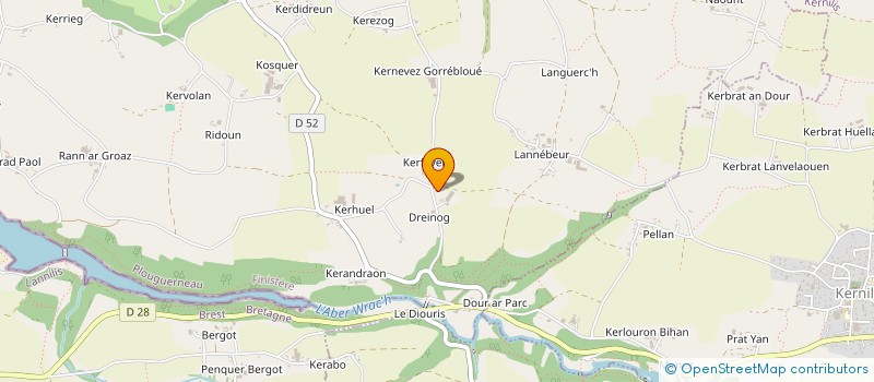 localisation de l'entreprise JKE  PLOUGUERNEAU