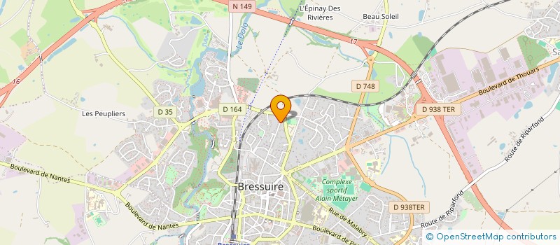 localisation de l'entreprise JKI  BRESSUIRE