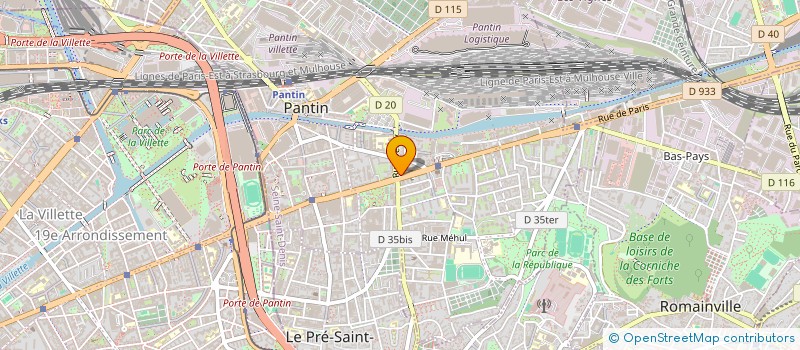 localisation de l'entreprise JKL  PANTIN