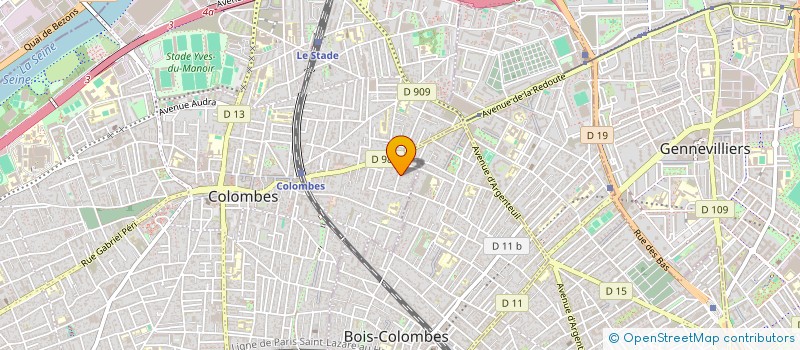 localisation de l'entreprise JKLM à COLOMBES