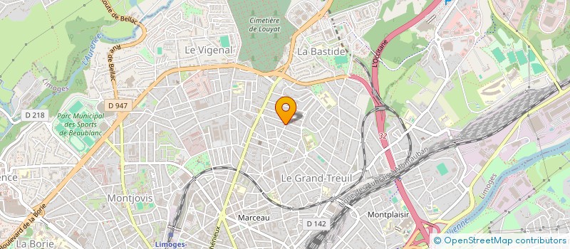 localisation de l'entreprise JKLM à LIMOGES